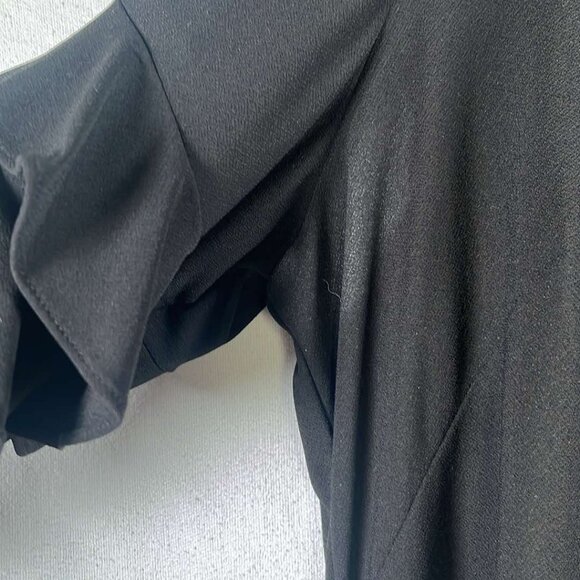 Gabby Skye Plus Size 20W Lil Black Dress Tiered Ruffle Sleeve Party Wedding Form - Picture 9 of 9